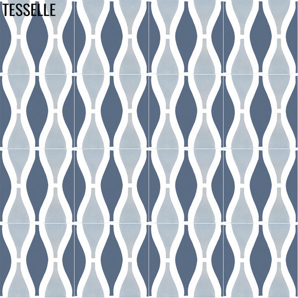 Amalfi Lido 8" Square Cement Tile 1