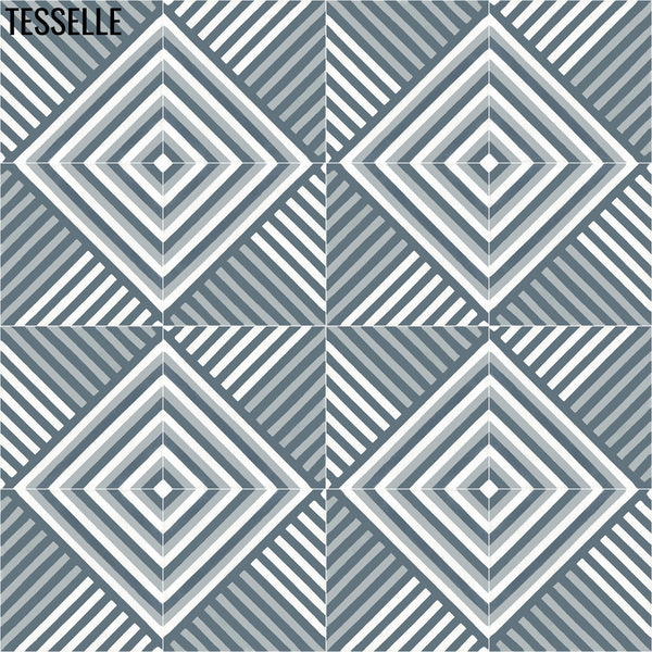 Amara Griseo 8" Square Cement Tile 2