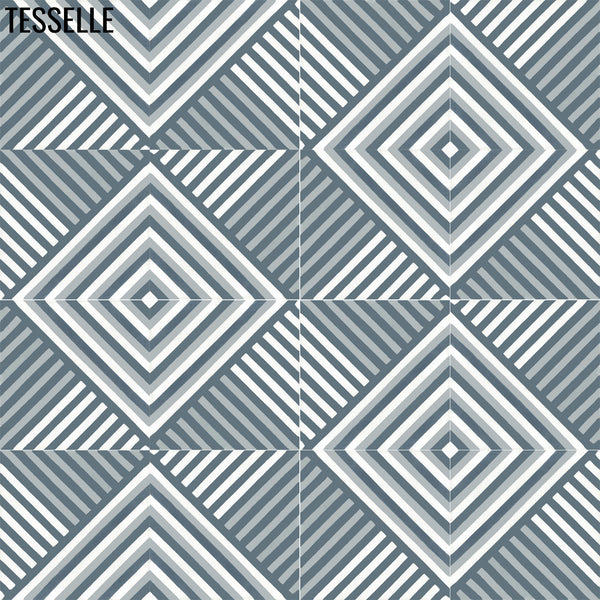 Amara Griseo 8" Square Cement Tile 1