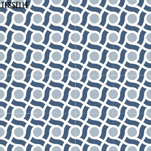 Bayamon Seaside 8" Square Cement Tile R