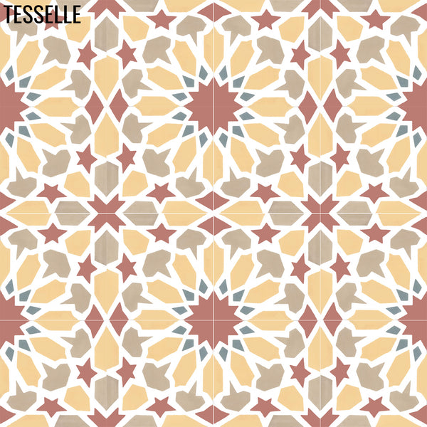 Casares Jordana 8" Square Cement Tile 1
