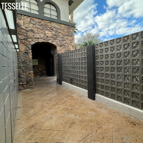 Breezeway formed with Clover Breeze Blocks
