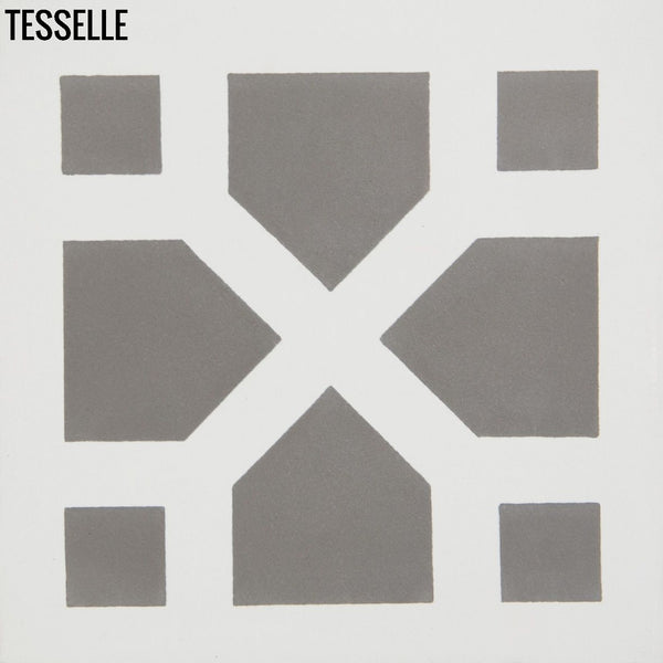 Zephyr Crossing Slate 8" Square Cement Tile
