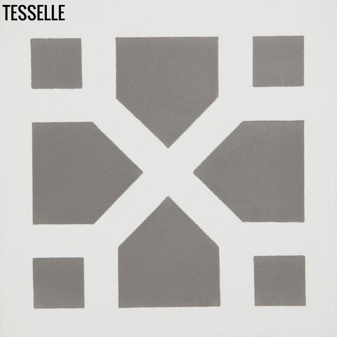 Zephyr Crossing Slate 8" Square Cement Tile