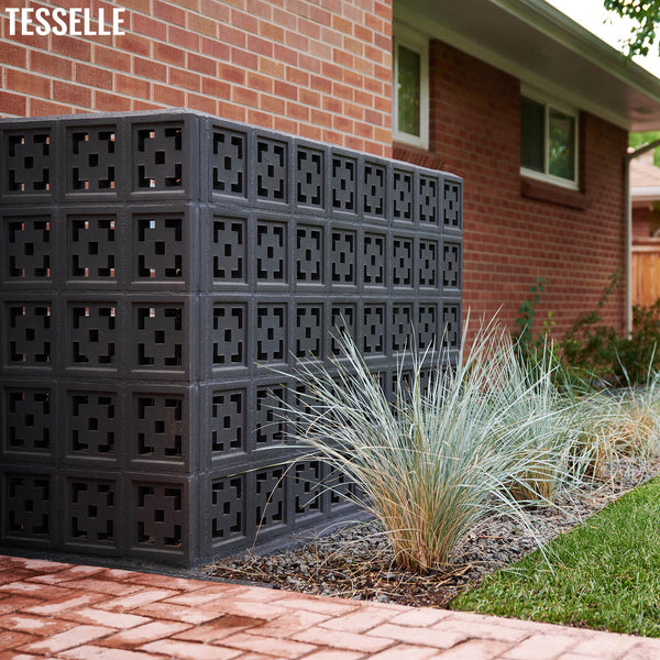 Crossroads Grey 7.5" Cement Breeze Block Customer Photo
