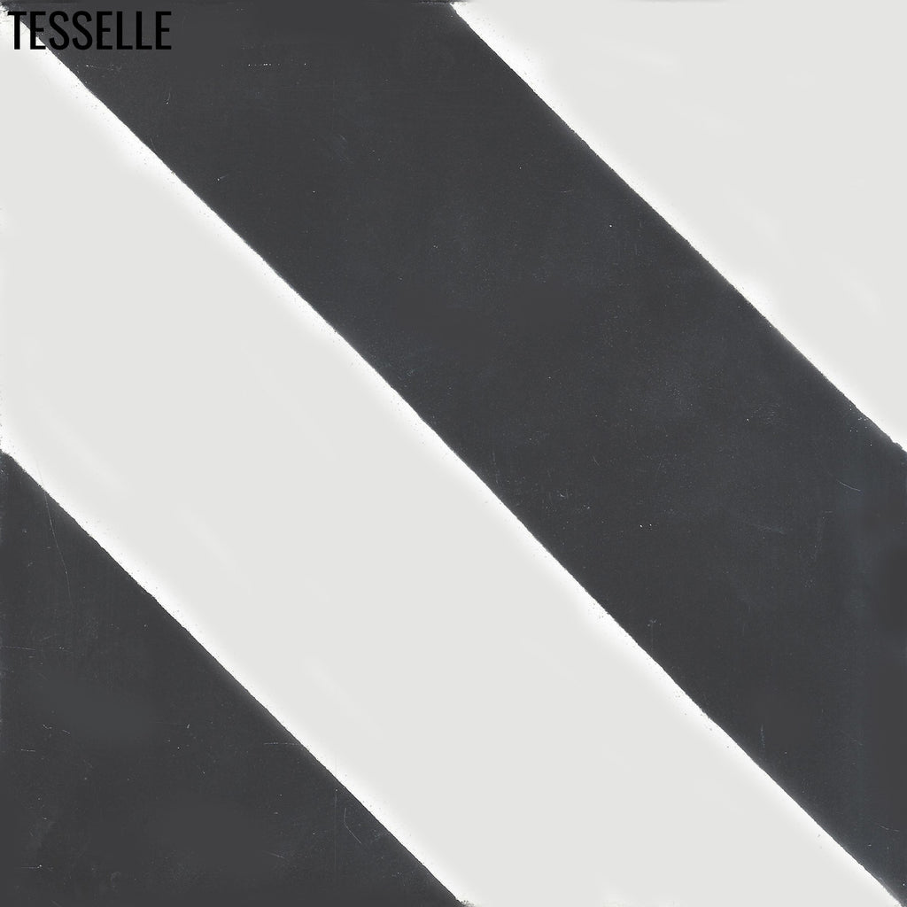 Lisbon Preta 8" Square Cement Tile