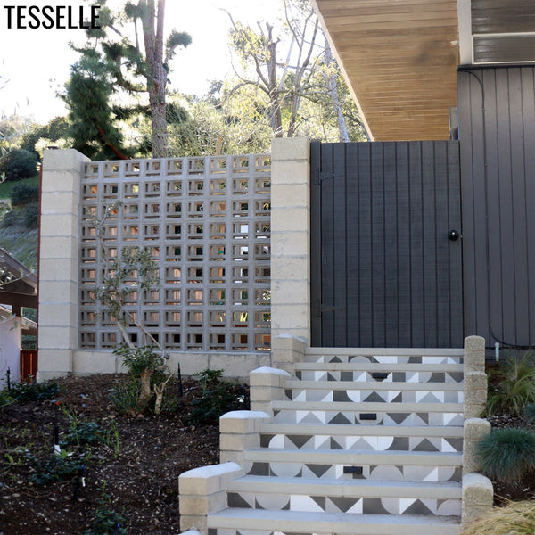 Divisia Grey Breeze Block Wall