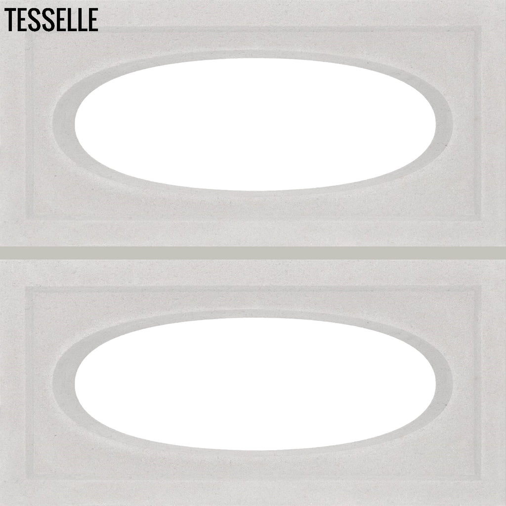 Ellipse White 15.4" x 7.5" Breeze Blocks by Shag