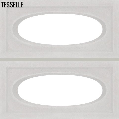 Ellipse White 15.4" x 7.5" Breeze Blocks by Shag