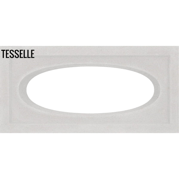 Ellipse White 15.4" x 7.5"  Breeze Blocks by Shag single