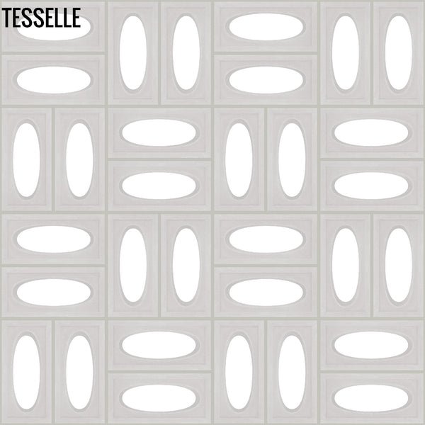 Ellipse White 15.4" x 7.5" Breeze Blocks by Shag r1