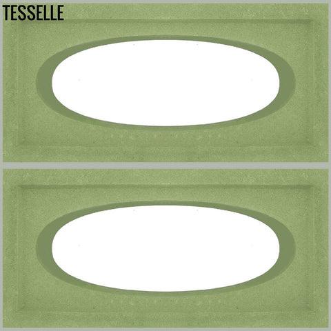 Ellipse Leaf 15.4" x 7.5"  Breeze Blocks by Shag