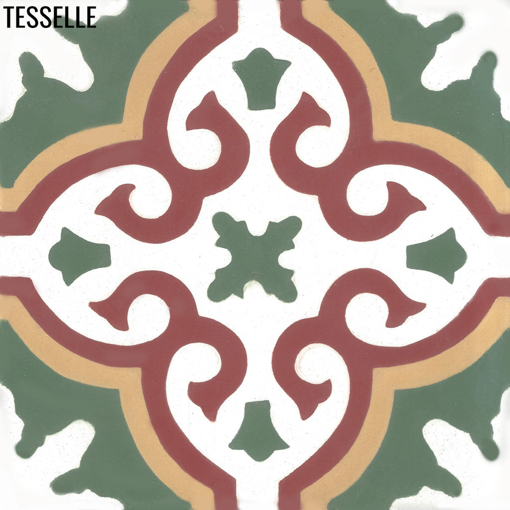 Linares Juniper 8" Square Cement Tile