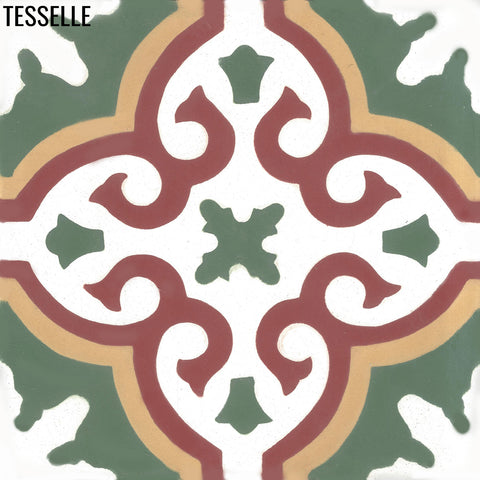 Linares Juniper 8" Square Cement Tile