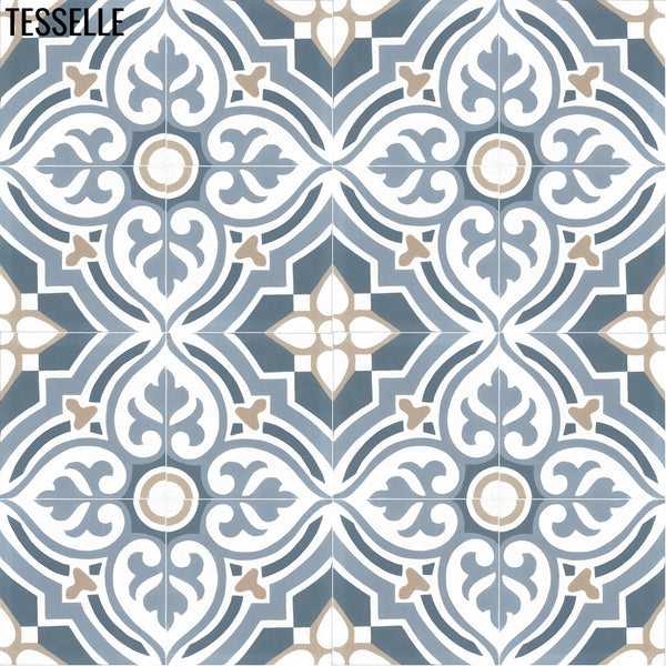 Florina Marine 8" Square Cement Tile 1