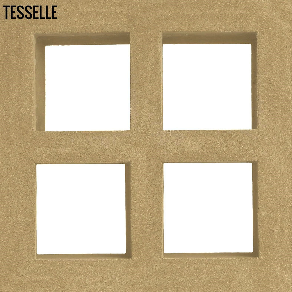 Foursquare Plateau 7.5" Cement Breeze Block
