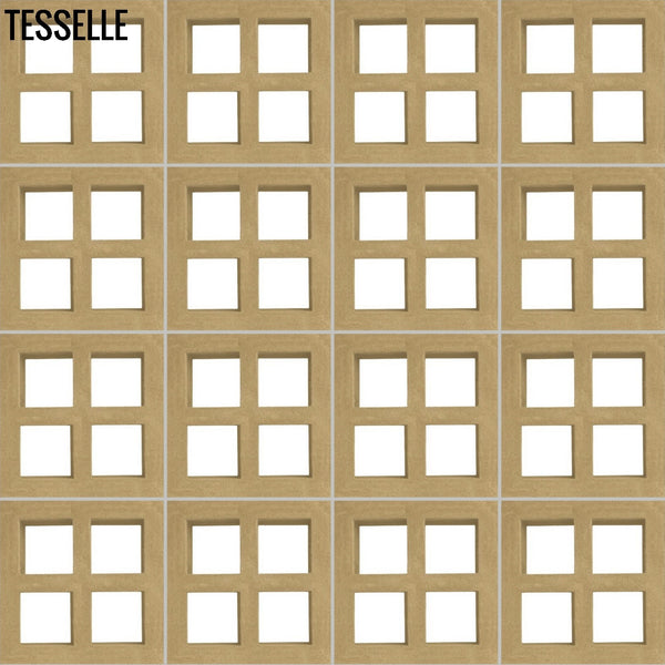 Foursquare Plateau 7.5" Cement Breeze Block layout
