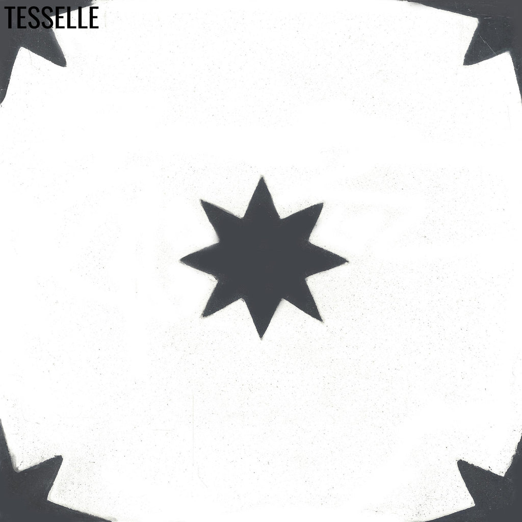 Galaxy Noir 8" Square Cement Tile