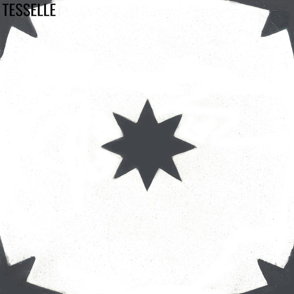 Galaxy Noir 8" Square Cement Tile