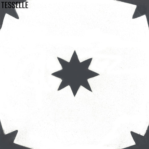 Galaxy Noir 8" Square Cement Tile