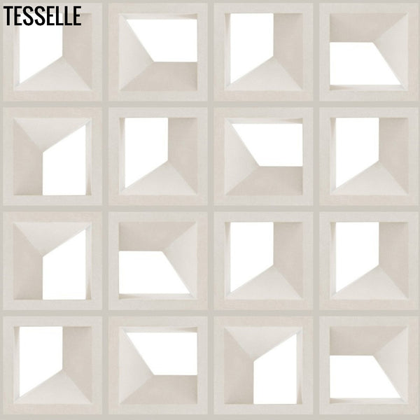 Radiance White 11.4" Cement Breeze Block in Repeat