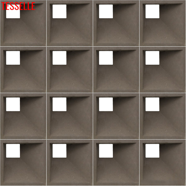 Glimmer Dimensional Grey 7.5" Cement Breeze Block