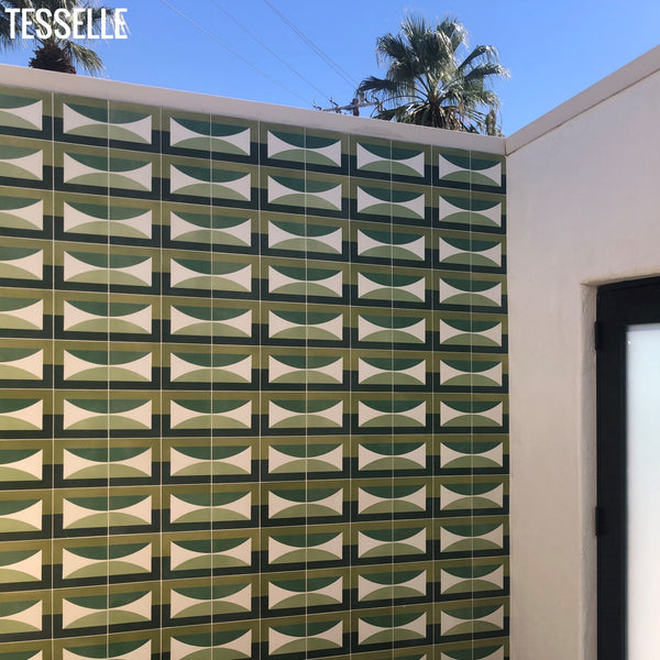 Hedge Solstice 8" Square Cement Tile by Jim Isermann