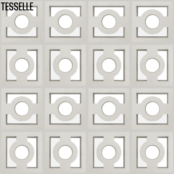 High Beam White 7.5" Cement Breeze Block by Karin Jeske