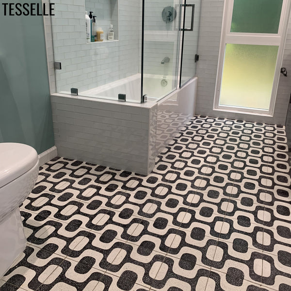 Ipanema Campos 8" Square Terrazzo Cement Tile