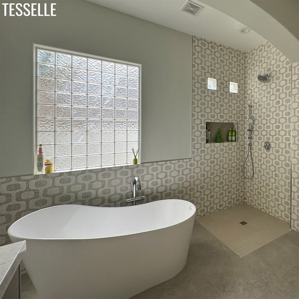 Ipanema Costa 8" Square Terrazzo Cement Tile