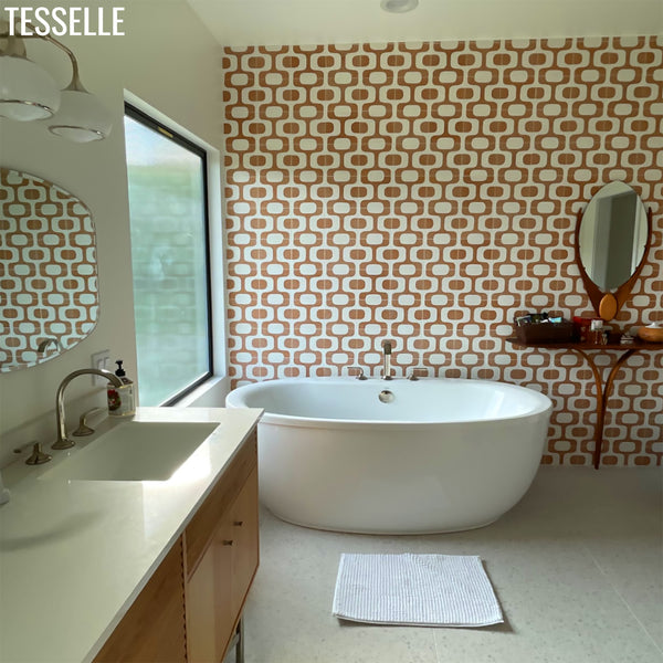 Ipanema Laranja 8" Square Terrazzo Cement Tile