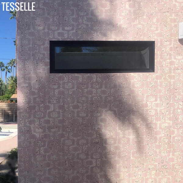 Ipanema Rosa 8" Square Terrazzo Cement Tile