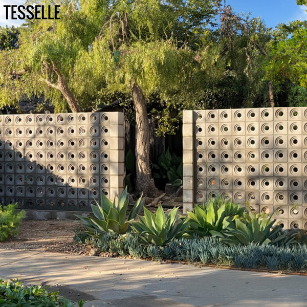 Crater Grey 7.5" Cement Breeze Block