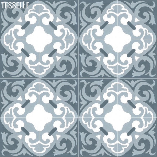 Kiruna Aurora 8" Square Cement Tile 1