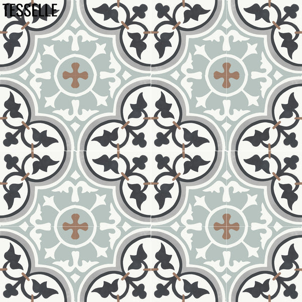 Lyssa Revasser 8" Square Cement Tile R