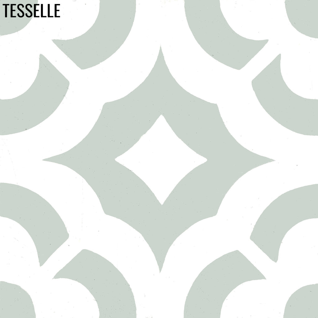 Madrid Aloe 8" Square Cement Tile