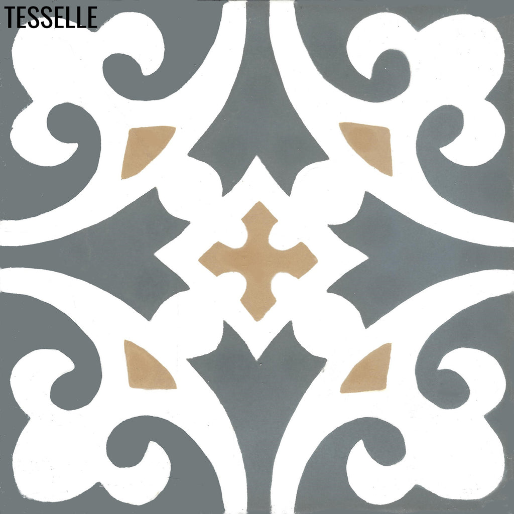 Matera Cloud 8" Square Cement Tile