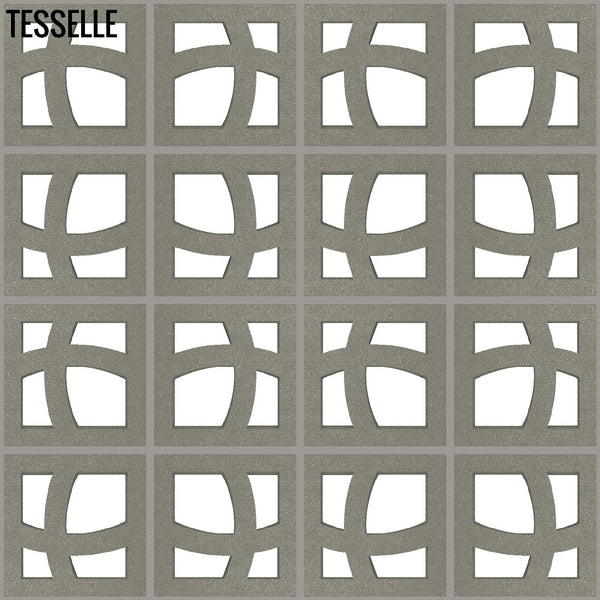 New Wave Grey 11.4" Cement Breeze Block by Minty Layout 2