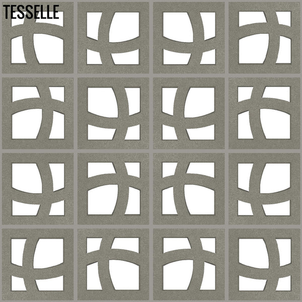 New Wave Grey 11.4" Cement Breeze Block by Minty Layout 4