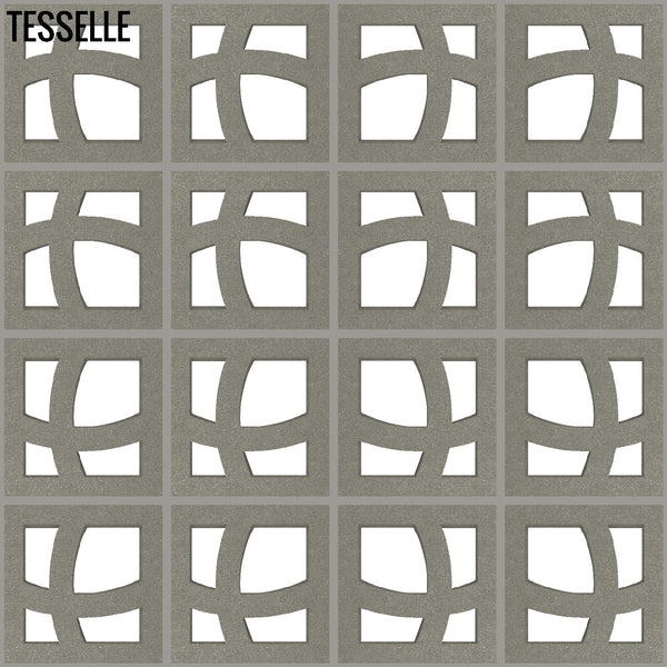 New Wave Grey 11.4" Cement Breeze Block by Minty Layout 5