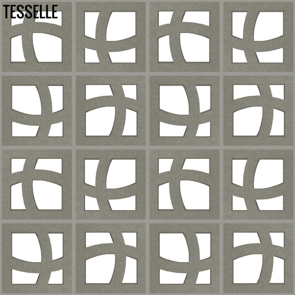 New Wave Grey 11.4" Cement Breeze Block by Minty Layout 6