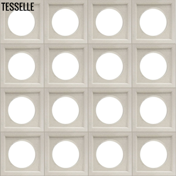 Stellar White 11.4" Cement Breeze Block
