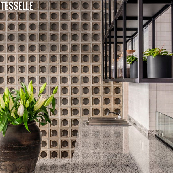 Orb Grey 7.5" Cement Breeze Block