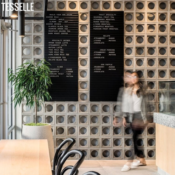 Orb Grey 7.5" Cement Breeze Block