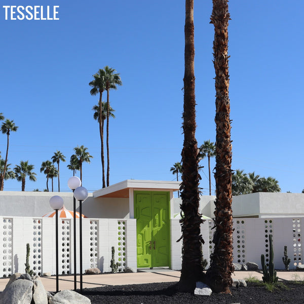 Orb White Breeze Blocks at The Shag House Palm Springs