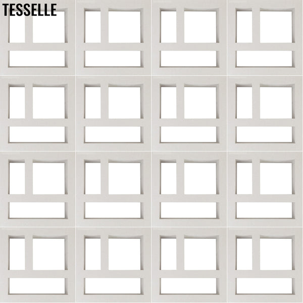 Particia White 11.4" Cement Breeze Block 3