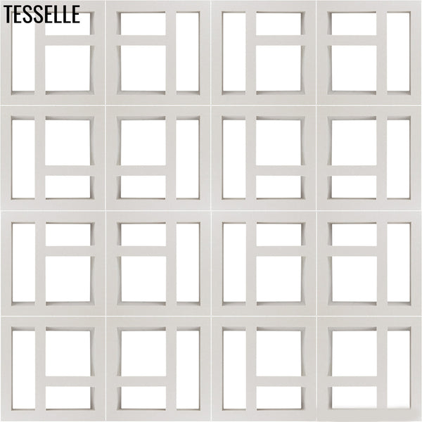 Particia White 11.4" Cement Breeze Block 4