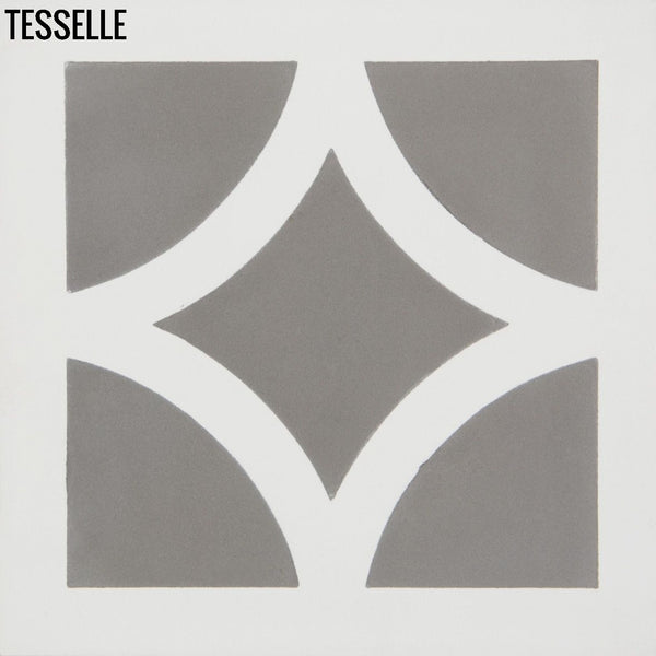 Zephyr Rotary Slate 8" Square Cement Tile