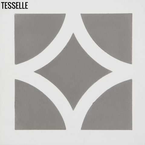 Zephyr Rotary Slate 8" Square Cement Tile
