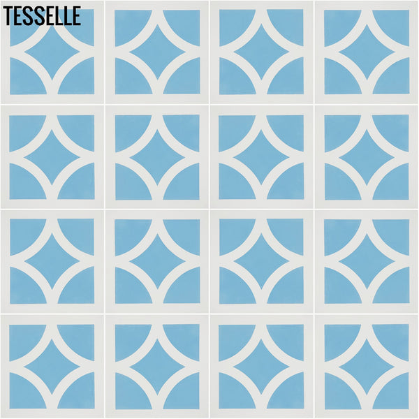Zephyr Rotary Spa 8" Square Cement Tile 4x4